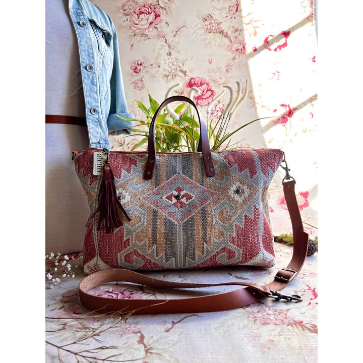 Atenti - Wholesale Tote Bag - Women's - USA Handcrafted Carryall Tote Bag, Blaze Buddy Bag7