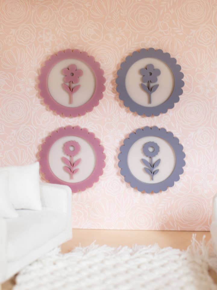 Collection Maribel de Maison de Poupée | Art Mural Floral pour la vente par Macy Mae Dollhouse Designs