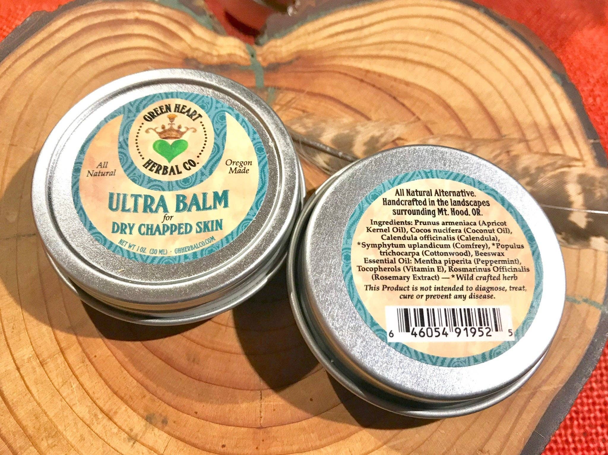 Green Heart Herbal Co. - Vente Crème/baume/pommade cicatrisante - Ultra Balm - Peaux sèches et gerçées/baume naturel pour les lèvres3