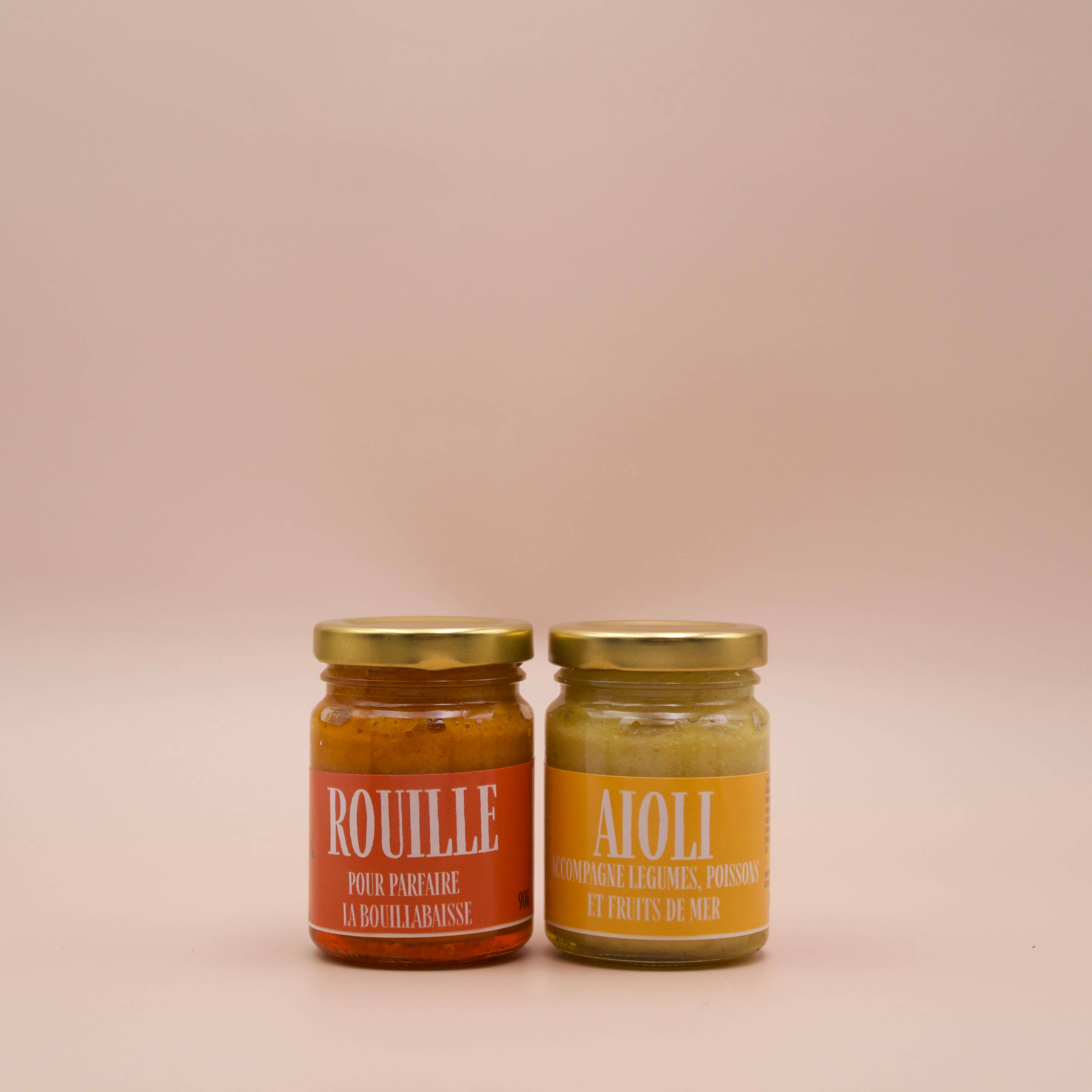 Maison Jonquier - Vente Sauces - Duo Aïoli & Rouille - 2x90g0