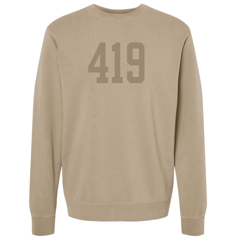 Jupmode - Wholesale Graphic Sweatshirt - Unisex - Custom Area Code Puff Print Tone on Tone Sweatshirt12