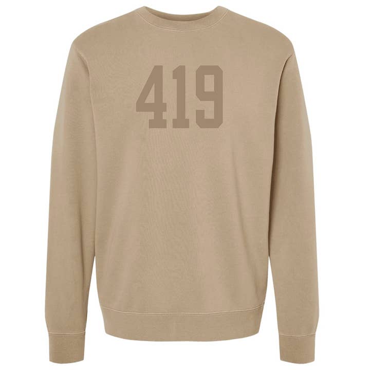 Jupmode - Wholesale Graphic Sweatshirt - Unisex - Custom Area Code Puff Print Tone on Tone Sweatshirt12