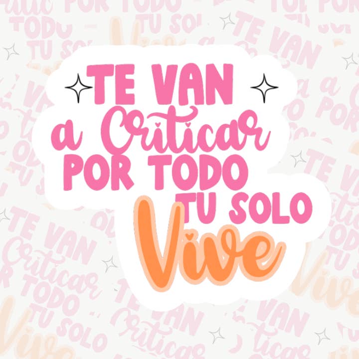 Te van a criticar por todo Pegatinas Impermeables para venta al por mayor de Konfetti & Co