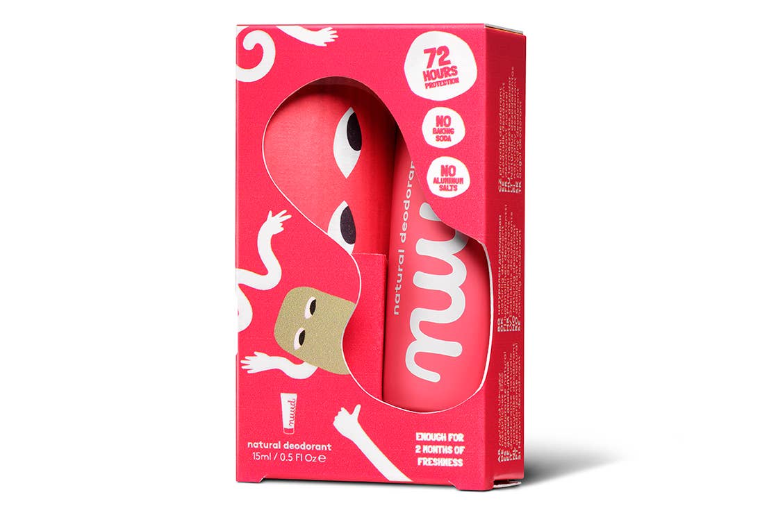 nuud.care – Großhandel Deo – Unisex – Veganes Deodorant - Starter-Set Rot2