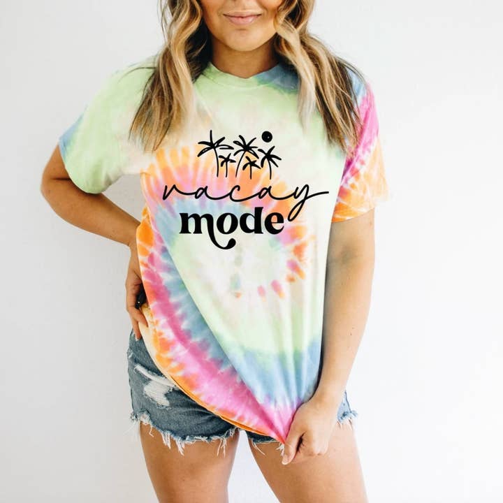 Vacay Mode Tie Dye for wholesale by MidWest Tees