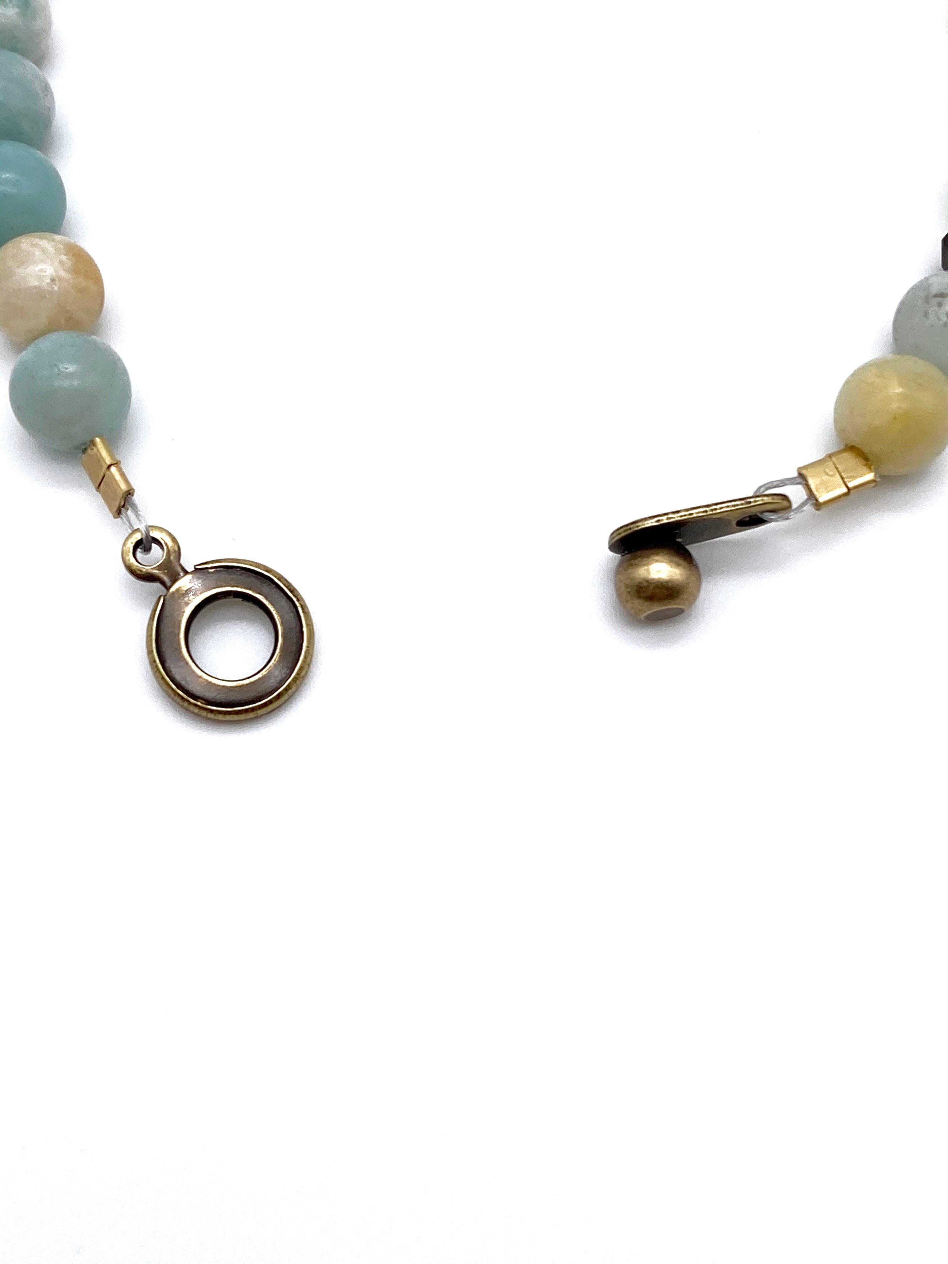 Seeds – Großhandel Perlenarmband – Duluth Armband | Halbedelsteinperlen | Dreiecke aus Messing11