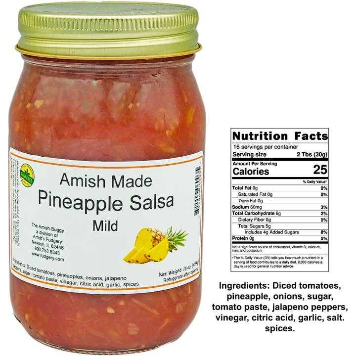 Arndt's Fudgery LLC - Wholesale Salsa - Amish Fresh Made Salsa 16 oz. Jar8