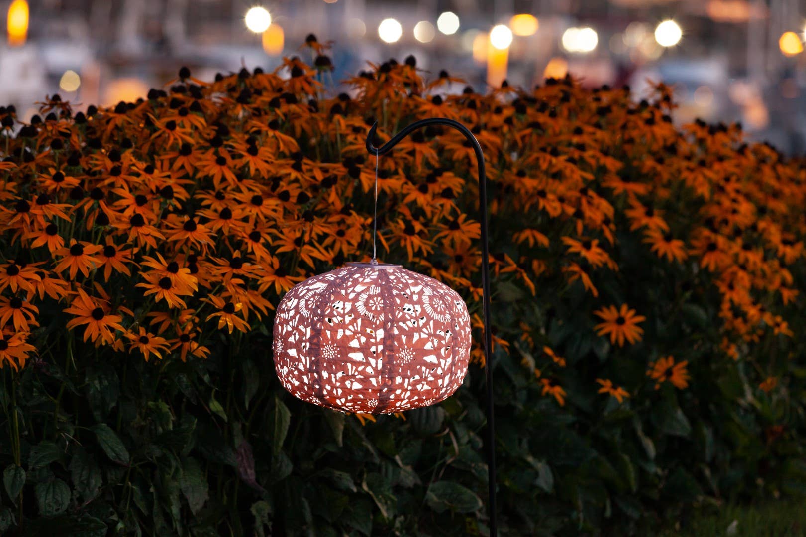 Allsop Home & Garden - Wholesale Outdoor/Lawn Light - Stella Square Sunflower 11" Solar Lantern - Clay1