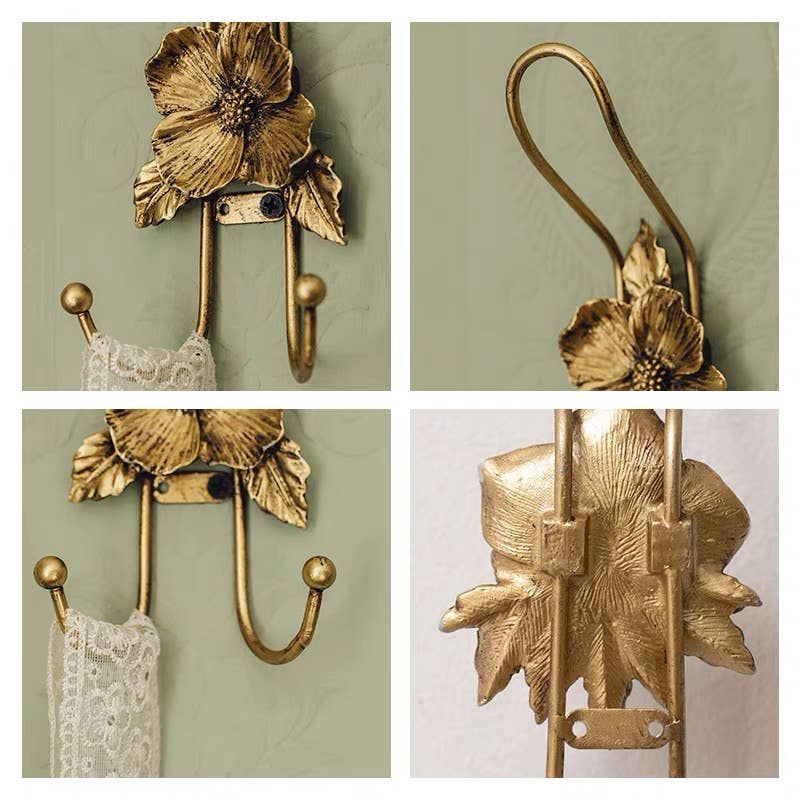 Vagabond Vintage - Wholesale Wall Hook - IRON FLOWER HOOK3