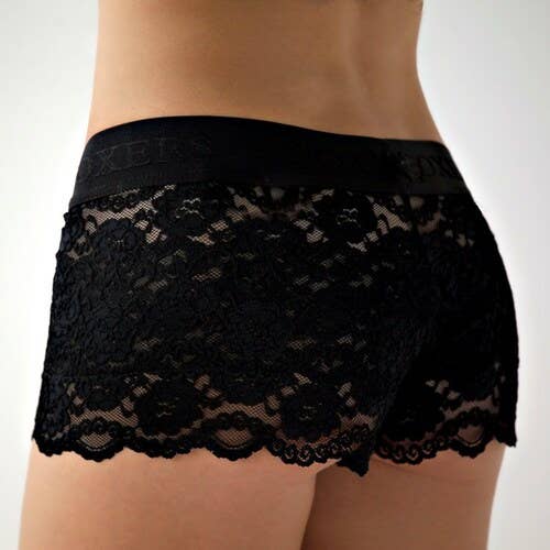 Kelly Eyes Lace Boxers Green FOXERS