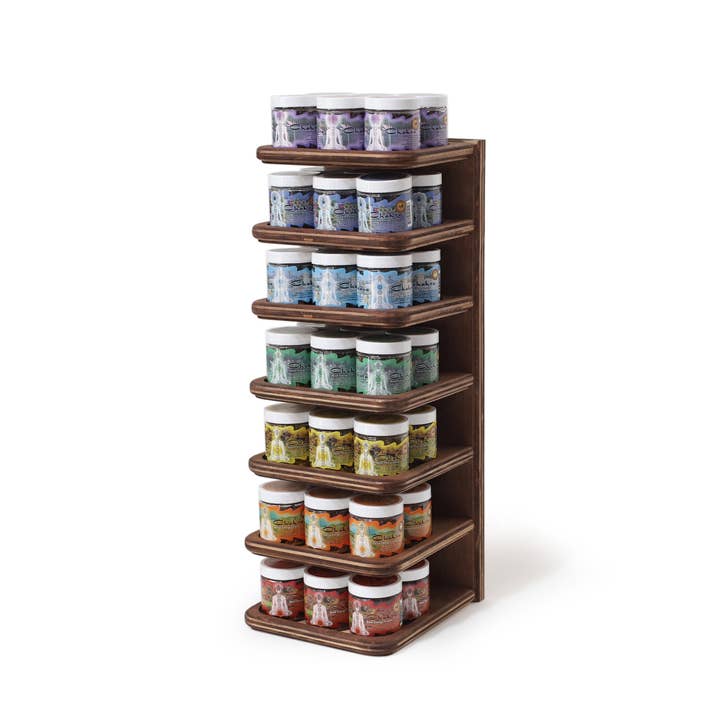 Display Rack - Herbal Resin Incense Chakra line - 42 Jars 2. and other Purchase Wholesale incense display rack. Free Returns & Net 60 Terms on Faire trending on Faire.