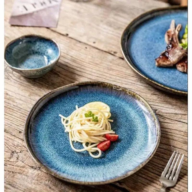 Huis Van Merken - Wholesale Dinner Plate - Irregular Ceramic Plates - Glazed Dinnerware Steak Pasta2