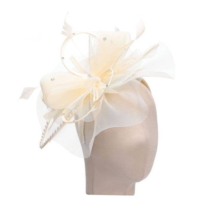 PEACH ACCESSORIES – Engroshandel Fascinatorhat - Dame – Perle og Diamante Mix Fascinators TGH0219