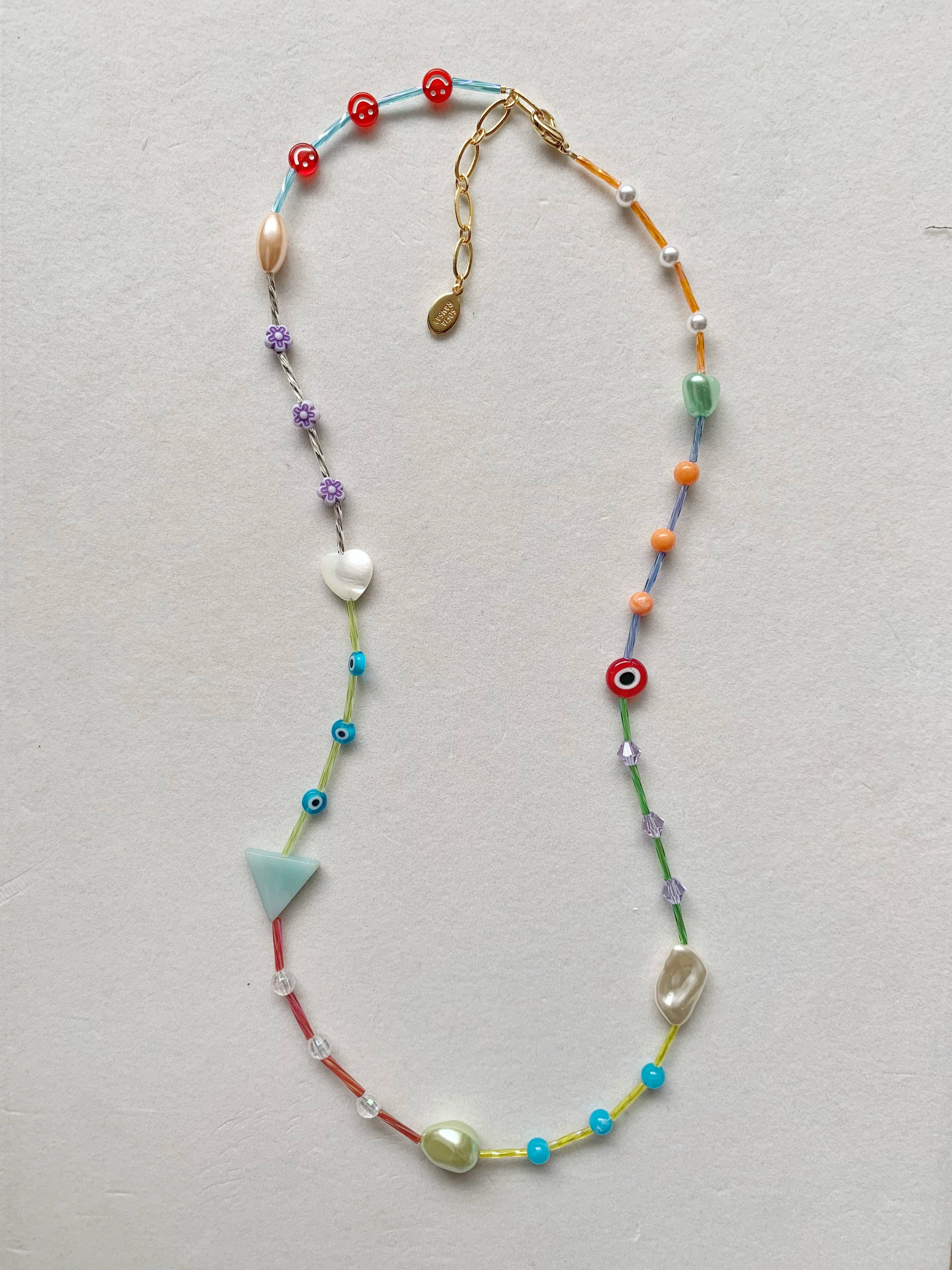 Sofia Ramsay - Wholesale Beaded/Pearl Necklace - Long Beaded Multicolored Beach DIY Vintage Layering Necklace2