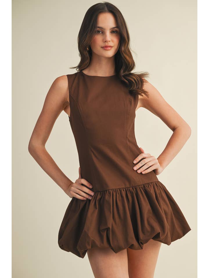 Mustard Seed - Wholesale Dress - Women's - BALLOON HEM SLEEVELESS DRESS15