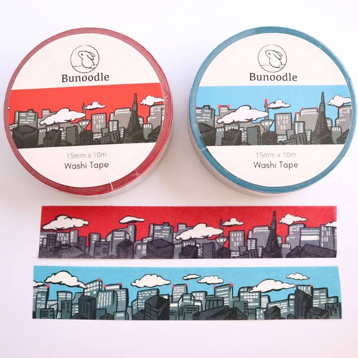 Fita Washi Shibuya Skyline por atacado de Bunoodle Design Co.