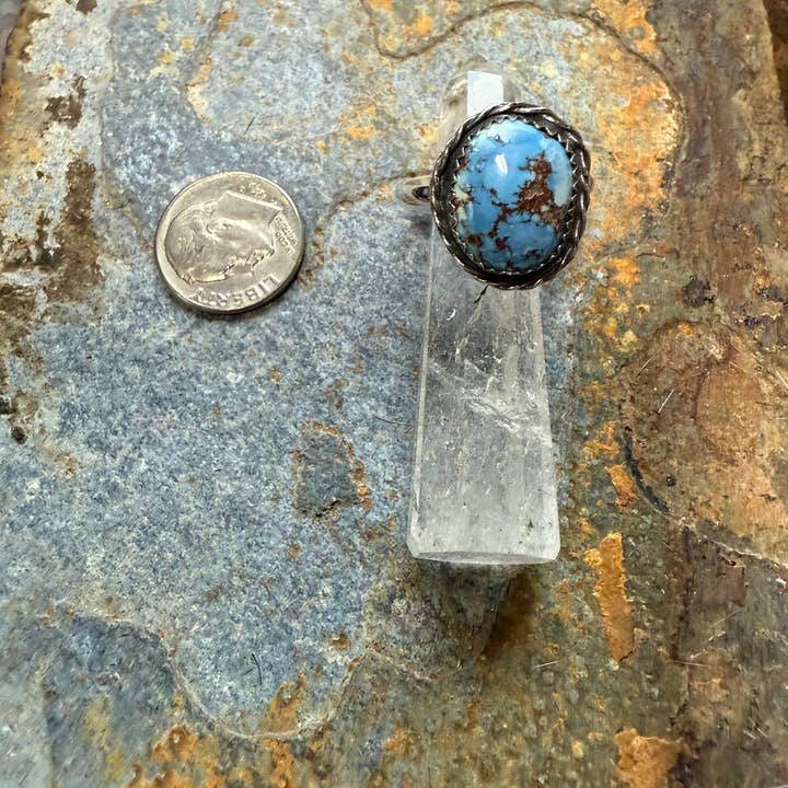 Wild Mountain Soul Designs - Wholesale Cocktail/Statement Ring - Sterling Silver Golden Hills Turquoise Ring1