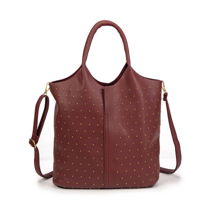 SWEET MAGIC SHOES & BAGS - Wholesale Shoulder Bag - Women's - HAND BAGS WITH HANDLE AND TOILETRY BAG INSIDE FAUX LEATHER2