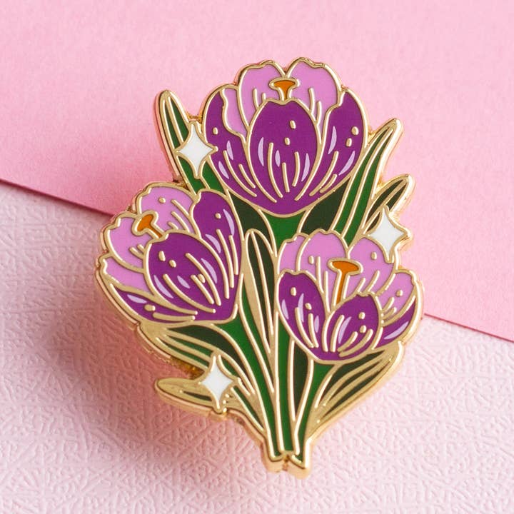 Crocus Enamel Pin and other Purchase Wholesale crocus. Free Returns & Net 60 Terms on Faire trending on Faire.