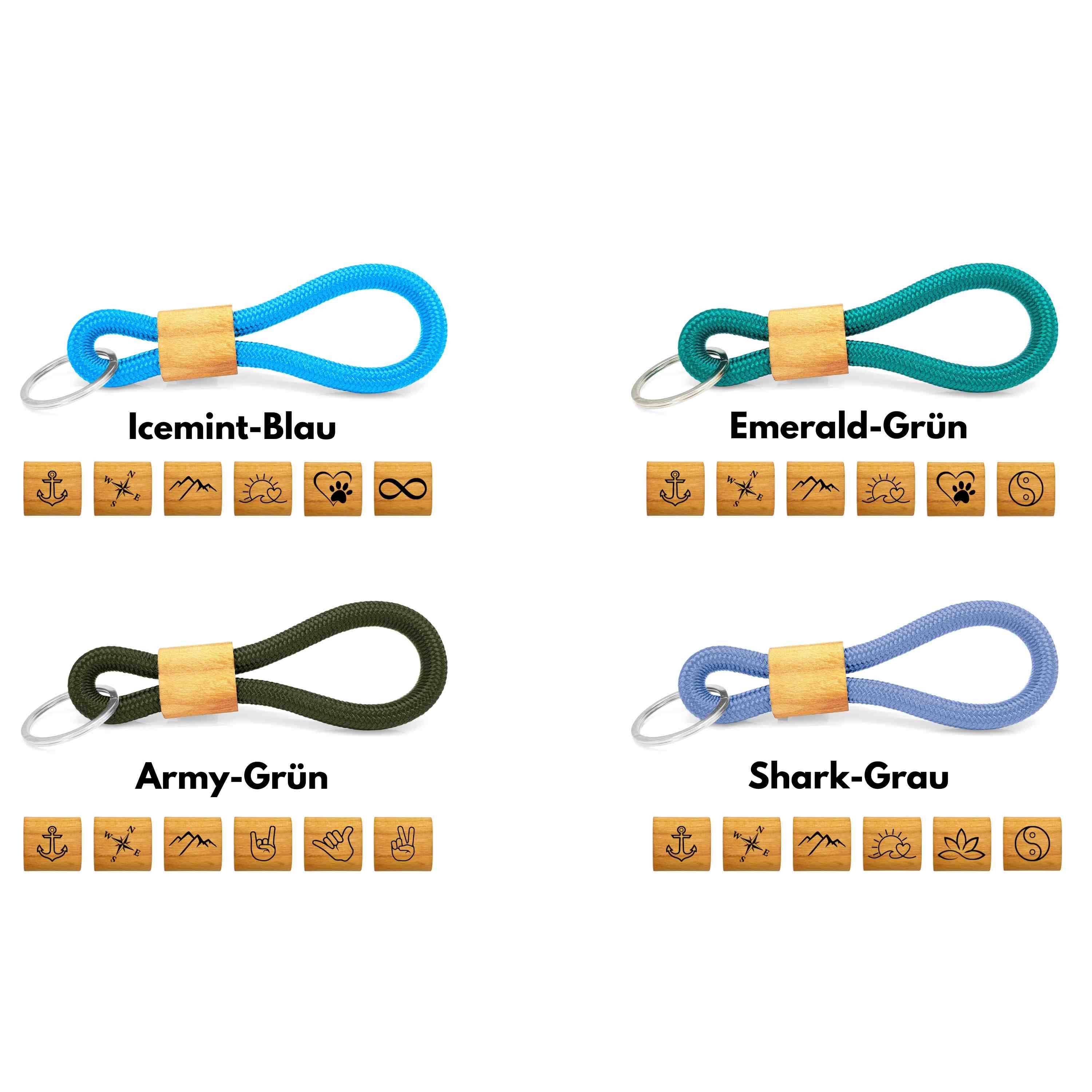 Holzkarat - Wholesale Keychain - Unisex - Keychain Set 24 Pieces1