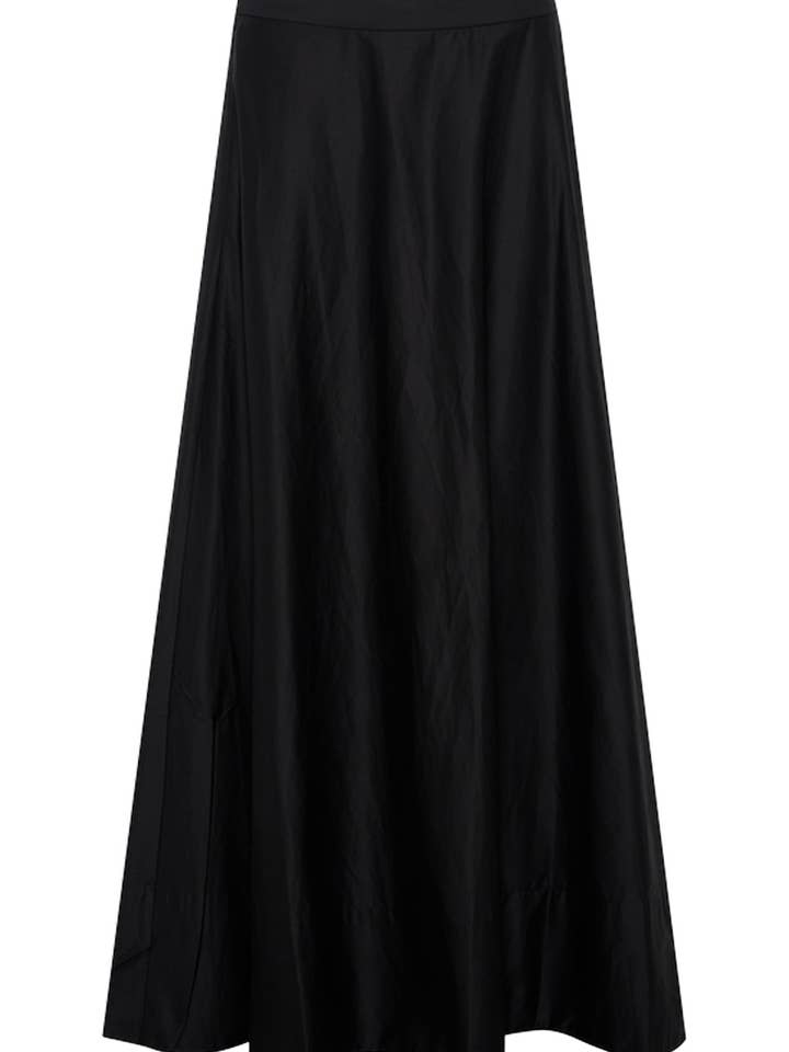 Circle Maxi Nederdel i Sort for engroshandel hos Bohemian Traders