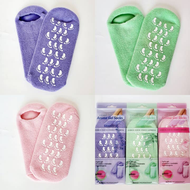 Rucci Professional - Wholesale Moisturizing Socks - RL403 Moisturizing Gel Booties – Hydrating Aromatherapy Foot11