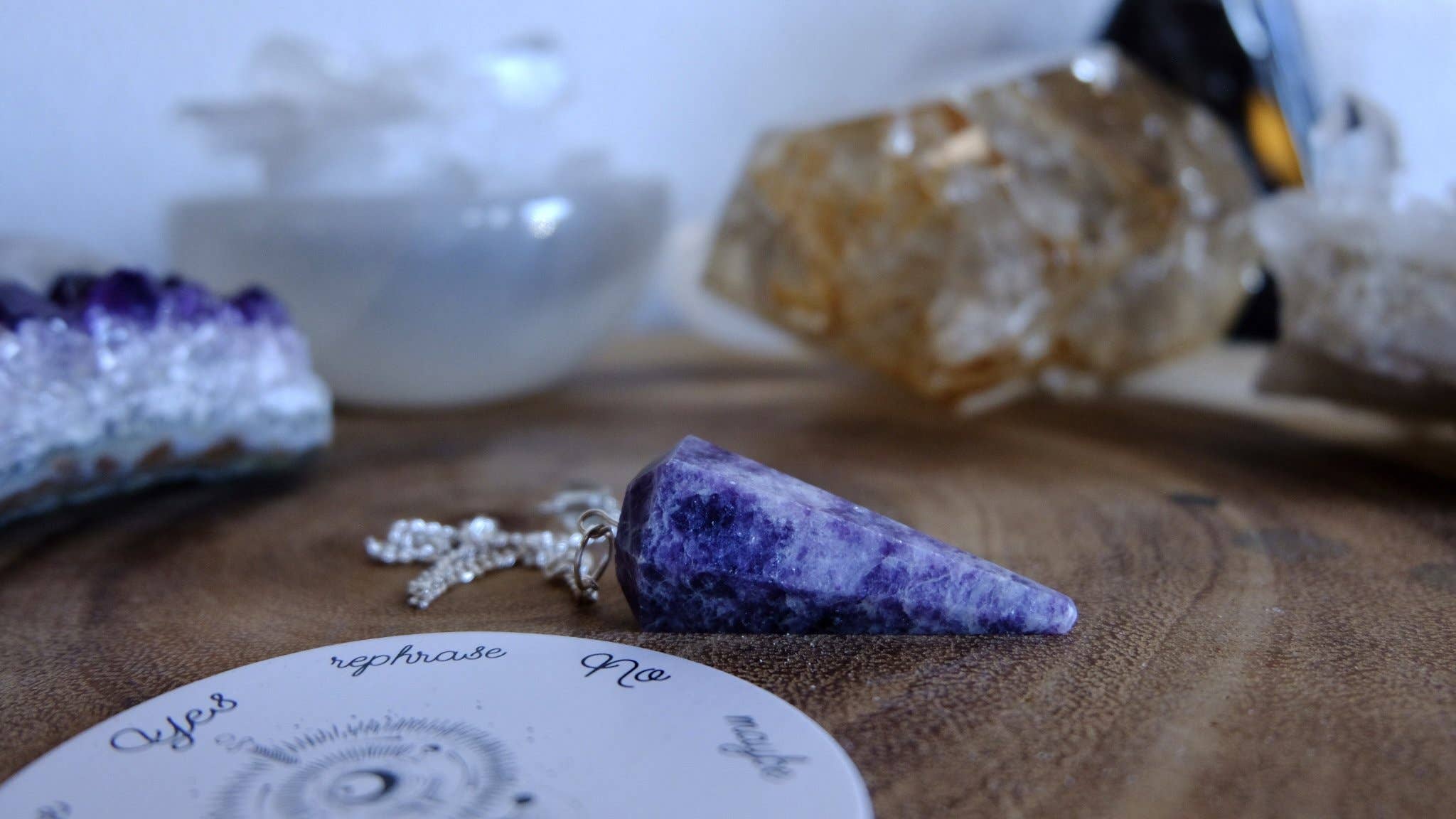 Ark Made - Wholesale Meditation Supplies - Divination Quartz & Opalite Pendulums1
