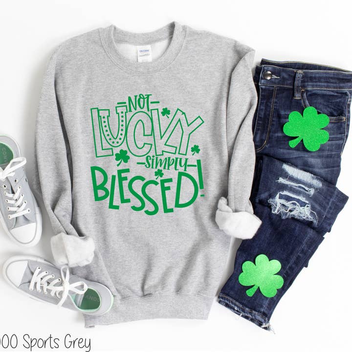 Bama Screens - Wholesale Sublimation Transfer - Not Lucky Simply Blessed #BS26881