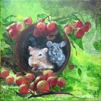 3 kompisar för wholesale av Lizzy Forrester Fine Art UK