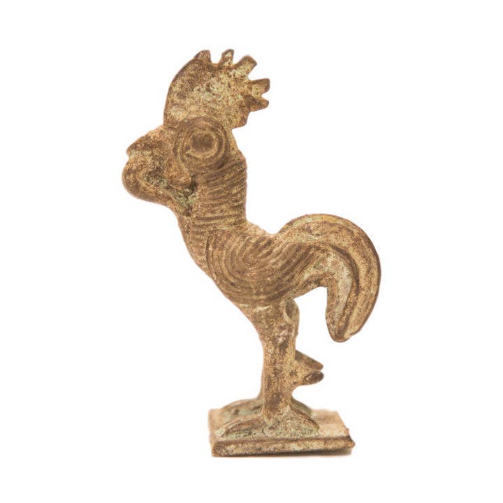 Peso de ouro bronze de galo oxidado vintage por atacado de Old New House