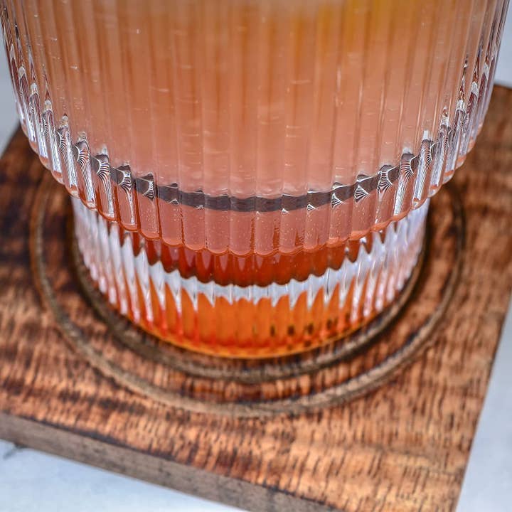 Greenline Goods - Wholesale Drinking Glass/Cup - Ripple Drinking Glasses (Set of 4)2