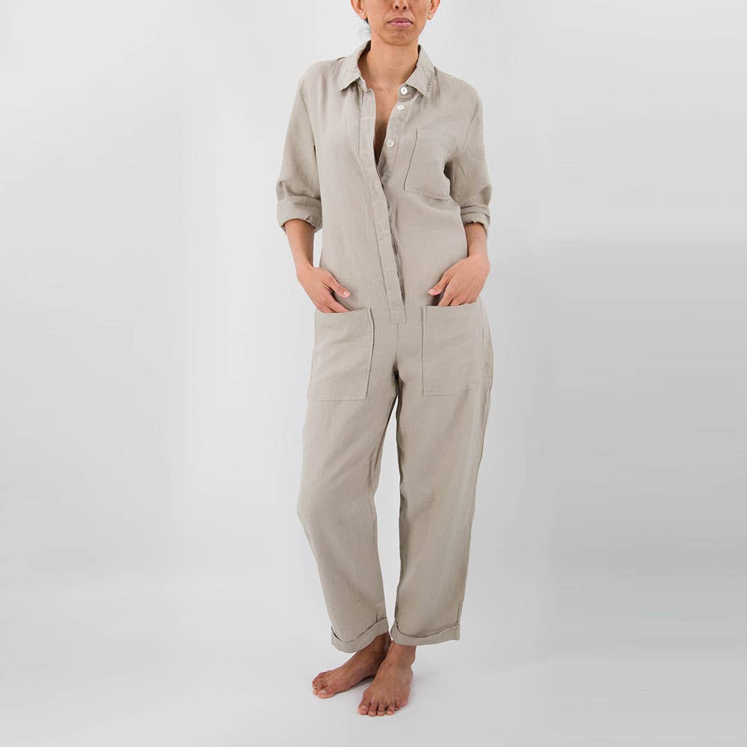 Sunday Morning - Wholesale Jumpsuit - Women's - Isabelle Linen Jumpsuit2