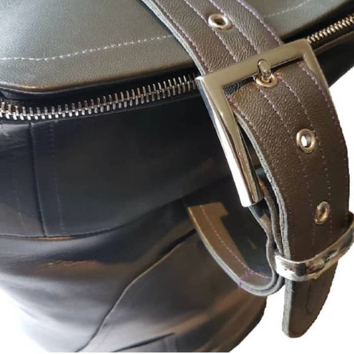 Impromptu Musé - Wholesale Weekender Bag - Women's - Grey Italian Soft Leather Oversized Holdall2