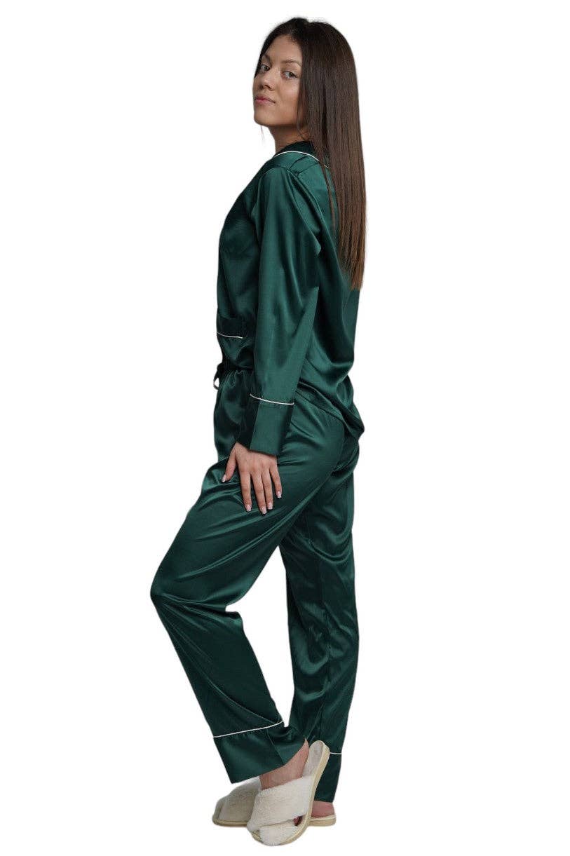 Taniri – wholesale Sleepwear set – Women's – ASHLEY LONG MATTE SATIN  PAJAMAS18