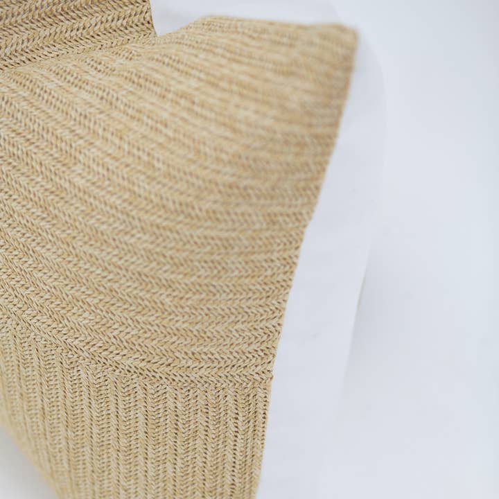 BHD HOME - Wholesale Chair cushion - Raffia Squares Natural Lounge Cushion 55 x 55cm3