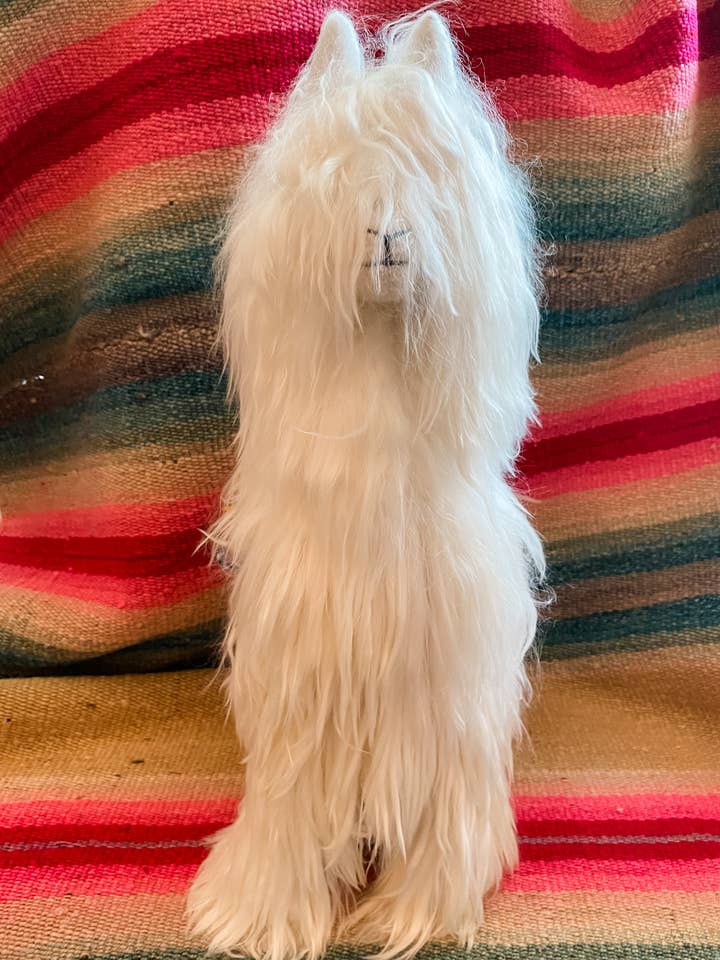 15" Long Hair Alpaca Stuffy for wholesale by Asher Market