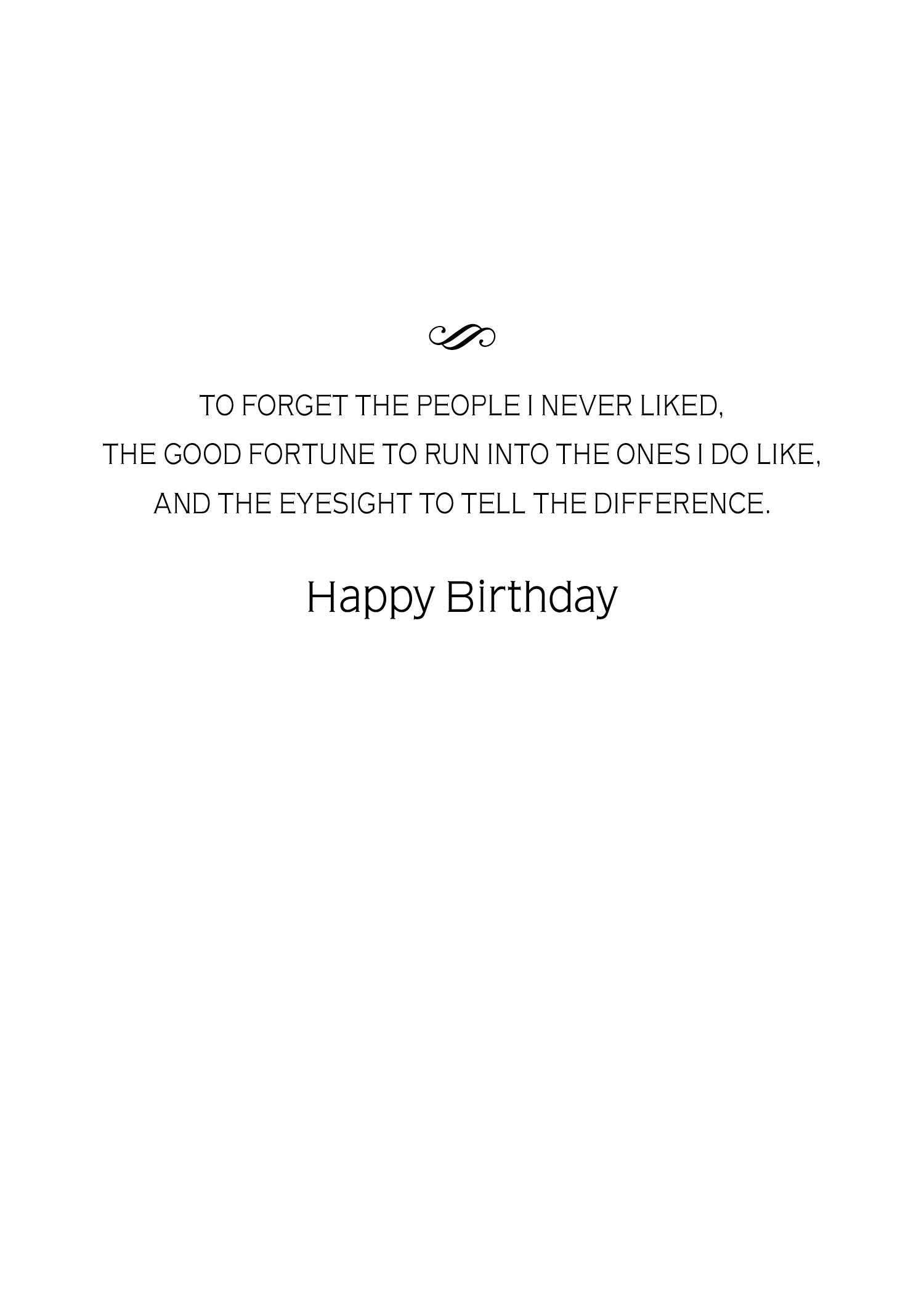 Actual Pictures - Wholesale Birthday Card - Senility Prayer Birthday Card1