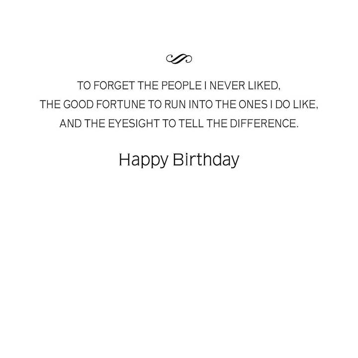 Actual Pictures - Wholesale Birthday Card - Senility Prayer Birthday Card1