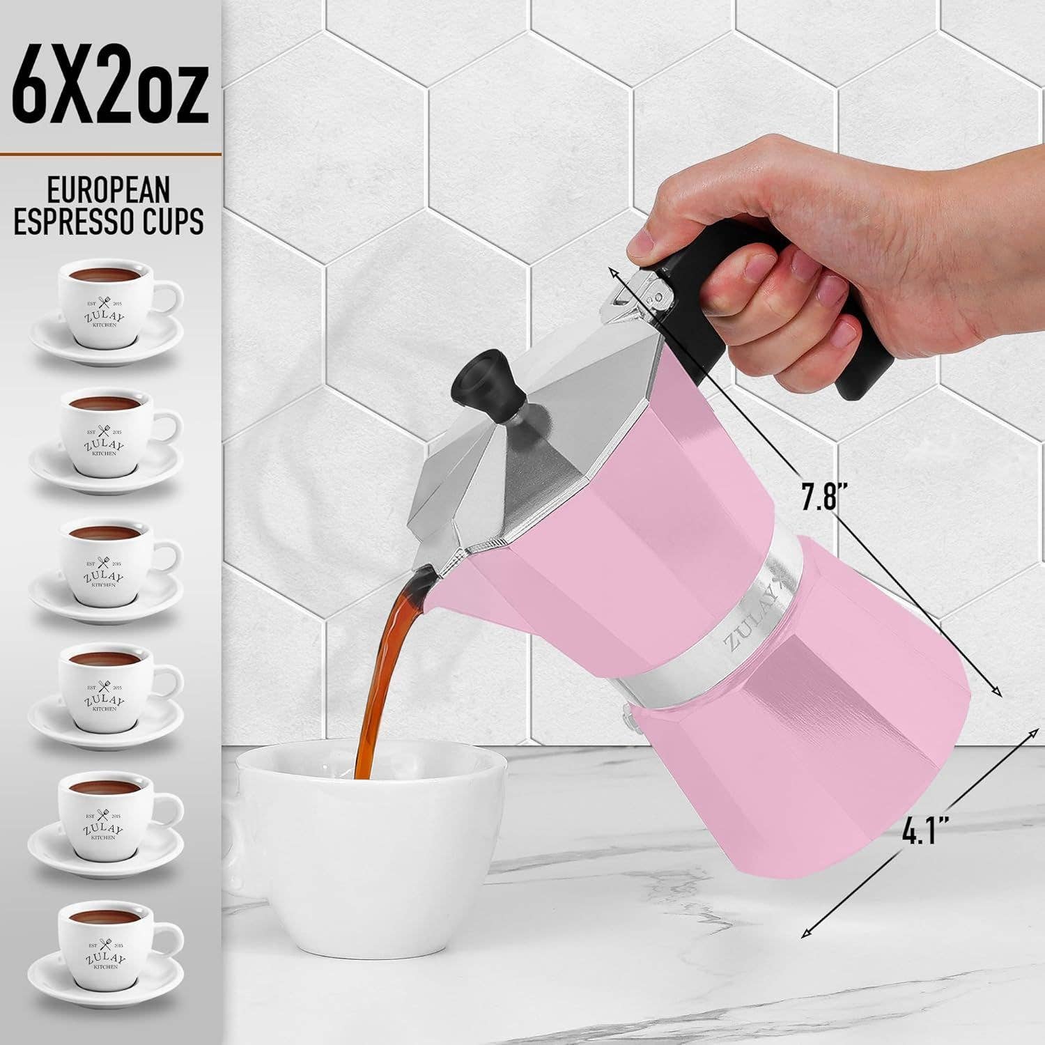 Zulay Kitchen – Großhandel Espressokocher – Moka Pot Espresso - Kubanische Kaffeemaschine27