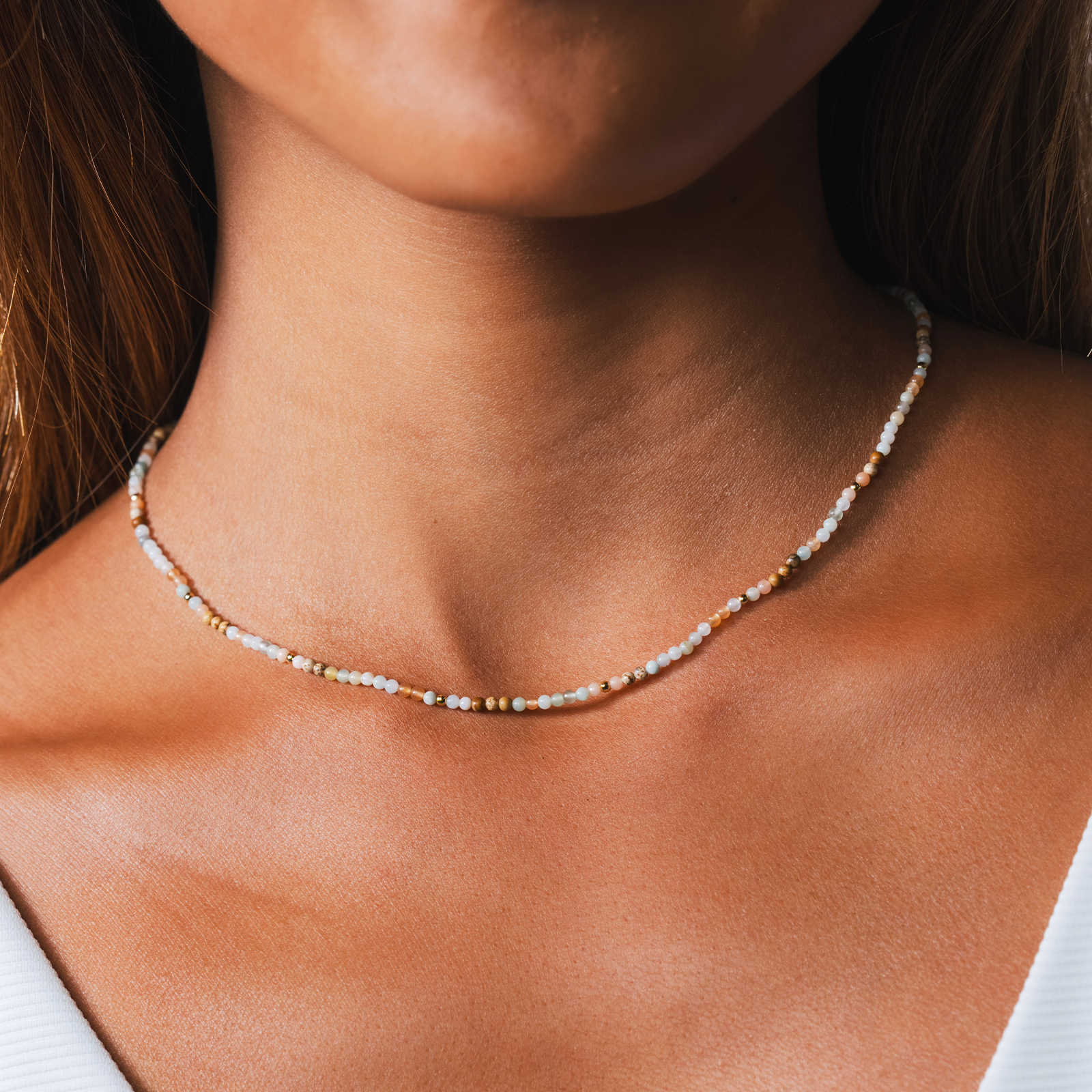 Lotus and Luna - Wholesale Beaded/Pearl Necklace - Peacemaker 2mm Healing Necklace1