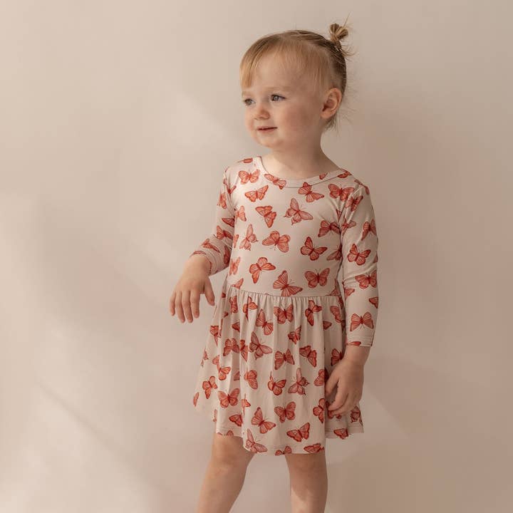 Sommerfugl | Bambus snurret Dagkjole for engroshandel hos Annie Bean & Co