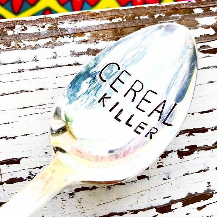 Cereal Killer Spoon for wholesale by Sweet Thyme Design