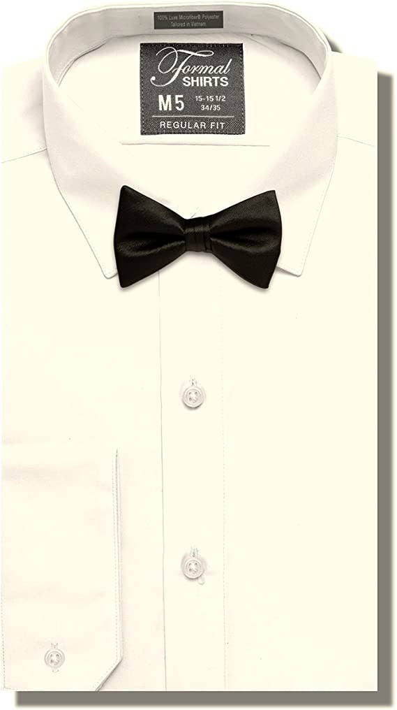 Tux-USA® - Vendita all'ingrosso Camicia button down - Uomo - Camicia elegante Luxe Microfiber® da uomo, vestibilità regolare, camicia da smoking9