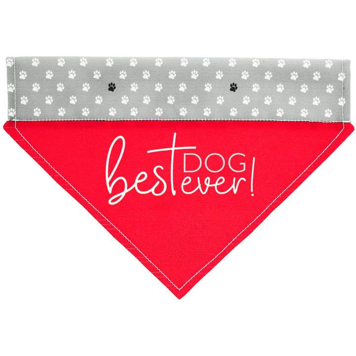 Best Dog Ever - Bandana en toile à enfiler pour animaux de compagnie de 12 x 8 pouces pour la vente par Pavilion