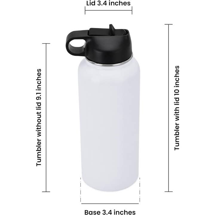 MakerFlo - Wholesale Water Bottle - Makerflo 32 oz Hydro Sublimation Water Bottle