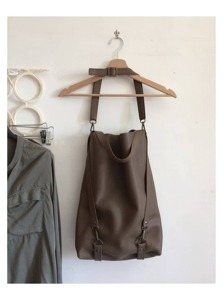 Bolso grande de piel de barro para venta al por mayor de BBagdesign