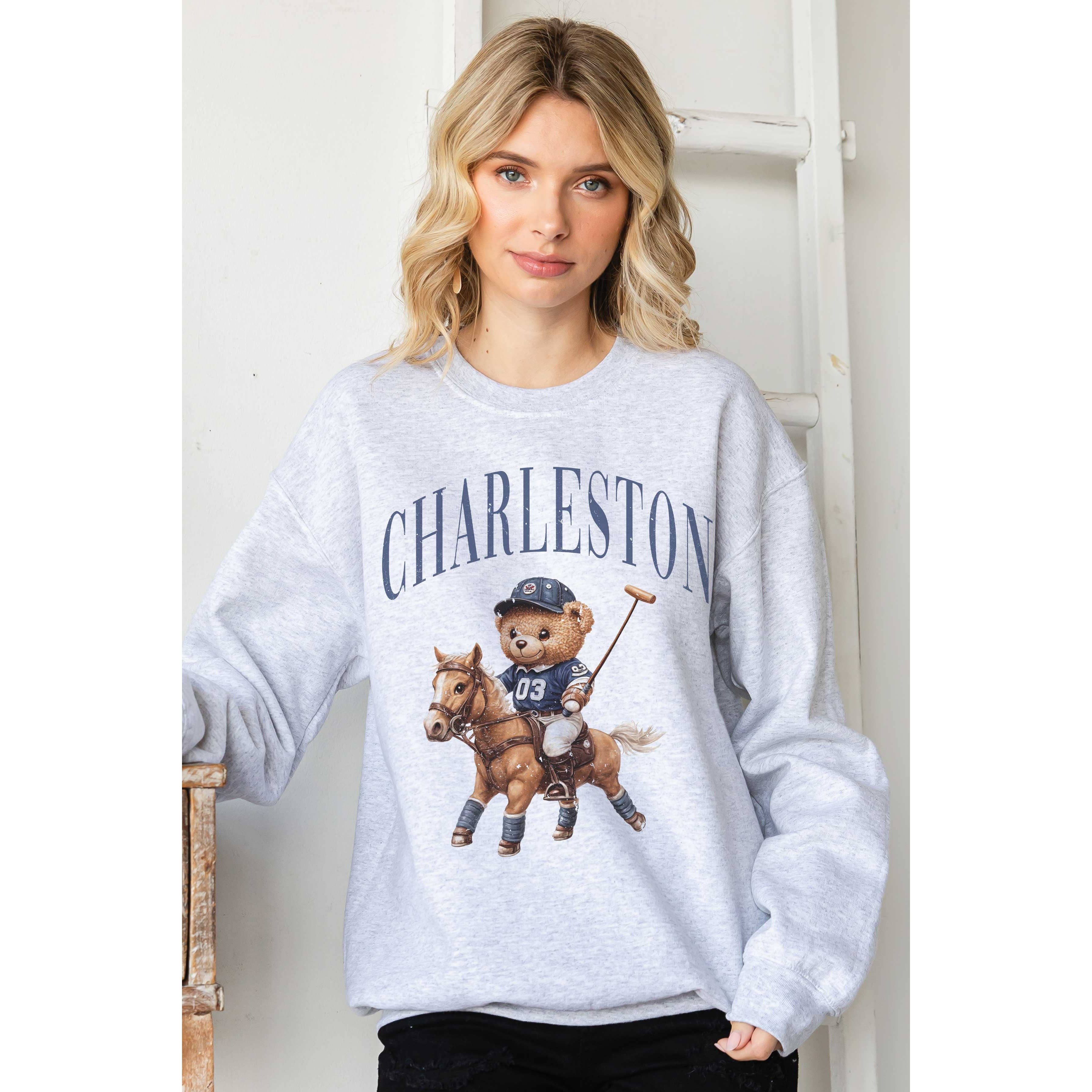 BLUME & CO. - Vente Sweat-shirt à imprimés – femme - Sweat-shirt graphique CHARLESTON TEDDY BEAR POLO CLUB1