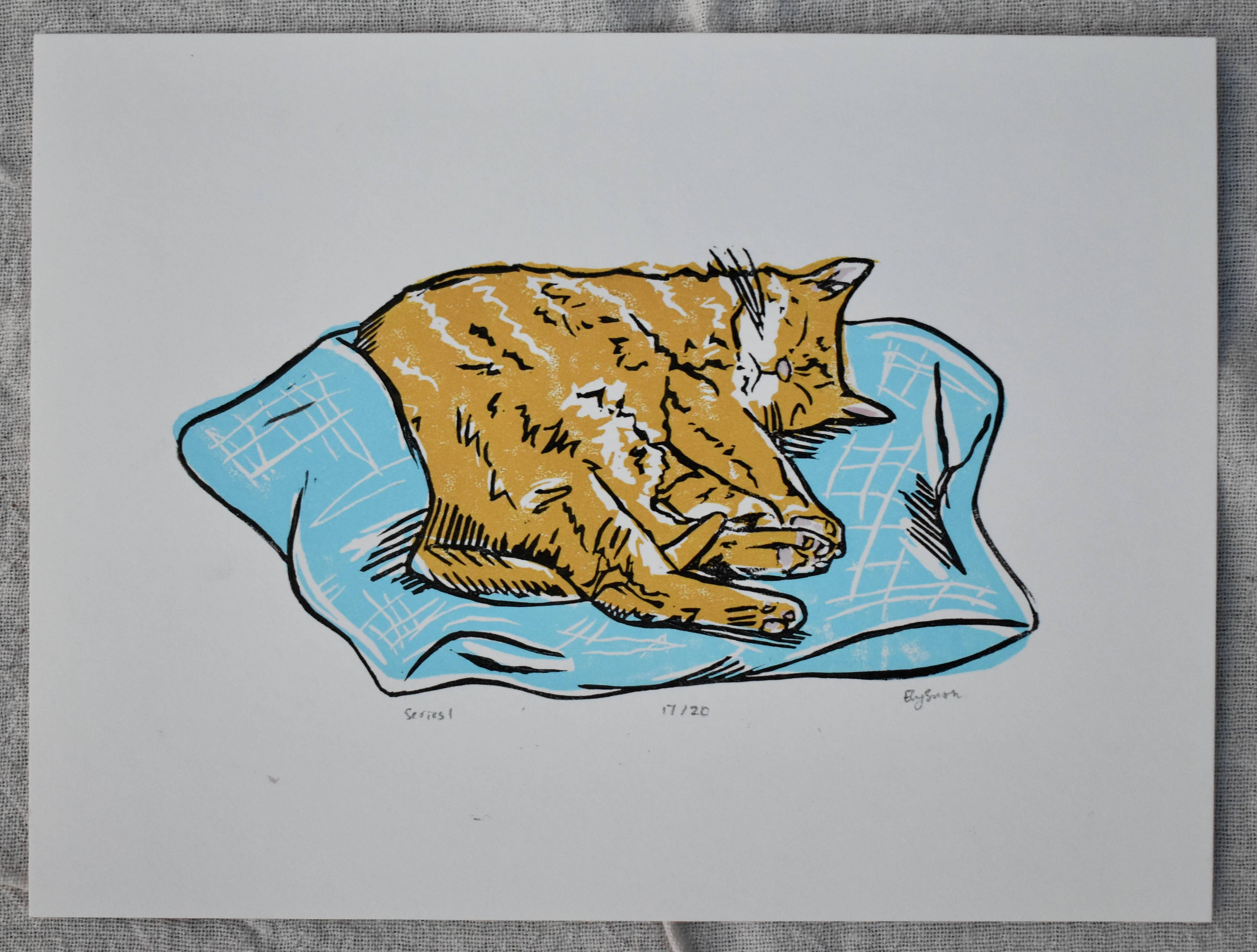 Elyana Smith Prints - Wholesale Art Print - Kitty Print1
