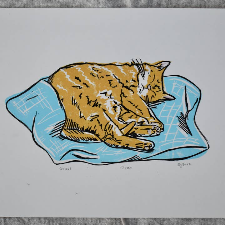 Elyana Smith Prints - Wholesale Art Print - Kitty Print1