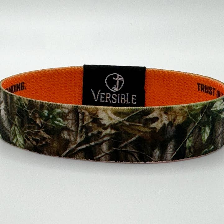 Versible - Wholesale Wristband - Versible® Wristbands - Forest Camo / Proverbs 3:5-6
